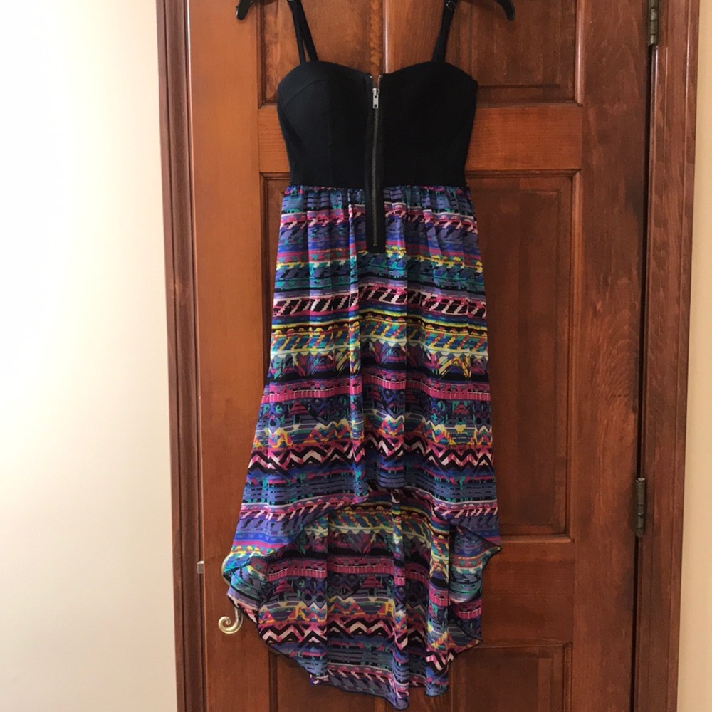 Material Girl Tribal high low dress